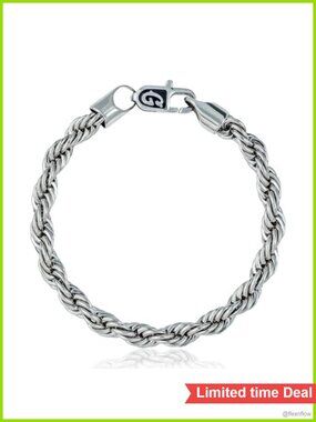 GLD Rope Bracelet Gold Plated Tarnish Resistant Unisex 2MM 4MM 6MM 6 7 8 9 Inch